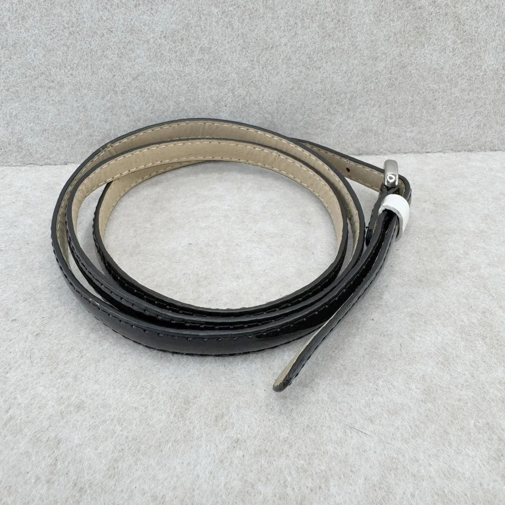 Belt Womens Size 2XL Black‎ Faux Leather Skinny Dress Buckle More Than 39 In